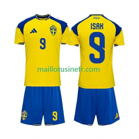 Maillot de Foot Suède Alexander Isak 9 Domicile 2026 - Enfant
